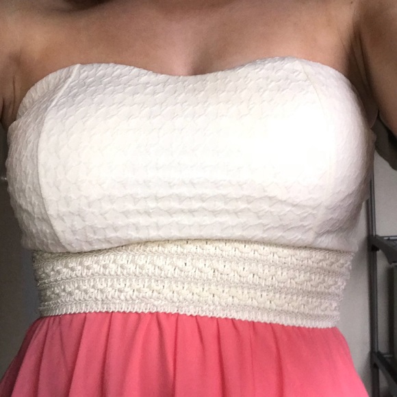 Peach Hi-Low dress - Picture 4 of 4